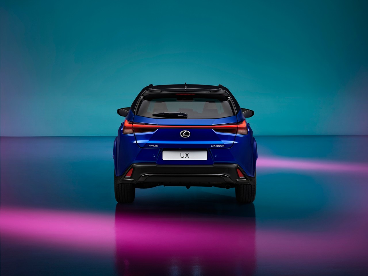 Rear view of the Lexus UX